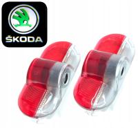 LED Проектор Логотипа на дверь SKODA ОКТАВИЯ И II LED