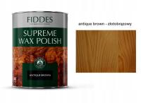 FIDDES Wosk do drewna mebli antyków SUPREME WAX ANTIQUE BROWN 5L