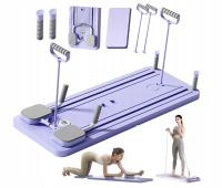 WIELOFUNKCYJNA DESKA DO ĆWICZEŃ LCD GUMY PILATES REFORMER 10W1 NA PREZENT