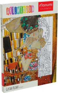 Kolorowanka ramka dla dorosłych dzieci antystresowa Klimt KISS >A4 MONUMI