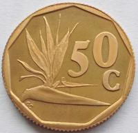 Republika Południowej Afryki 50 Cent 1992 Mennicza (UNC)