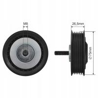 SNR GA357.07 Rolka napinacza, pasek klinowy wielorowkowy