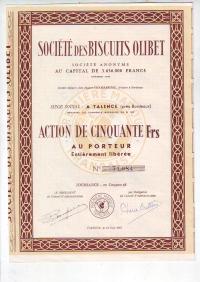 Biscuits Olibet, ciastka, akcja 50 fr z 1963 r.