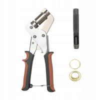 Przelotka Szczypce Oczkowe Zestaw Narzędzi Akcesoria Kaletnicze Ręczne Złote 50szt