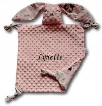 Szmatka dla noworodka sensoryczny królik z imieniem przytulanka ArtNel