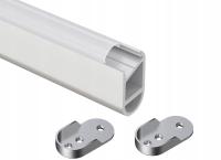 Drążek LED 2m do szafy ubraniowy aluminiowy Profil LED do Taśm 12mm Rura