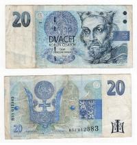 CZECHY 1994 20 KORUN