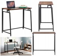 BIURKO SKŁADANE LOFT KOMPUTEROWE INDUSTRIALNE LEKKIE STOLIK 80cm NOWOCZESNE