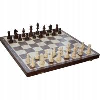 Большие турнирные шахматы 54X54 орех, инкрустация № 6