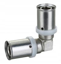 Kolano kolanko pex 20x20 zaprasowywane równoprzelotowe zaciskane PERT