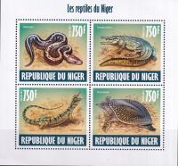 Niger 2013 ** cena 5,90 zł kat.8€ - gady, arkusz
