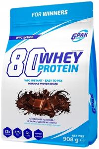 6PAK 80 WHEY PROTEIN 908G WPC 80 сывороточный протеин