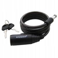 Zapięcie rowerowe 6x1000 mm na kluczyk SPENCER - spirala