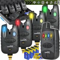 НАБОР РЫБОЛОВНЫХ СИГНАЛИЗАТОРОВ С ЦЕНТРАЛЬНЫМ БЛОКОМ 4 1 HOKKAIDO В КОРОБКЕ