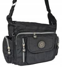 TOREBKA LISTONOSZKA POJEMNA BAG STREET CZARNA