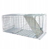 ŻYWOŁAPKA NA LISY KUNY KOTY PUŁAPKA METALOWA KLATKA DUŻA