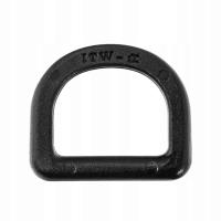 Klamra wytrzymała Wisport półkole do taśm 20 mm 5 szt. acetal Black