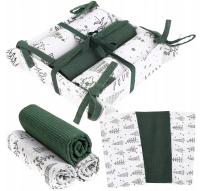 Ręczniki Kuchenne w Koszyku Komplet Świąteczny Ścierki PREZENT MORAJ 40x70