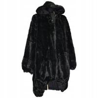 Женское пальто черный двусторонний плюшевый мишка Универсальный размер (L-3XL) * Italy*