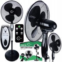 Wentylator podłogowy Carruzzo Duży wentylator podłogowy + pilot czarny