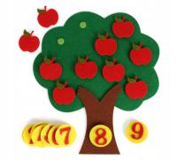 ВОЙЛОЧНОЕ ДЕРЕВО, ЧТОБЫ НАУЧИТЬСЯ СЧИТАТЬ ЯБЛОКО