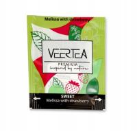 Herbata VEERTEA Melissa z truskawką w kopertach - 20 saszetek