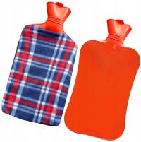 БОЛЬШАЯ БУТЫЛКА ДЛЯ ГОРЯЧЕЙ ВОДЫ 2 ЛИТРА В ЧЕХЛЕ ГРЕЛКА В КЛЕТЧАТЫЙ СВИТЕР ДЛЯ ВОДЫ XL