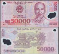 Wietnam 50000 Dong 2024 P-121t UNC Polimer