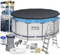 Bestway 56420 366x122 см Садовый бассейн стойка лестница насос крышка