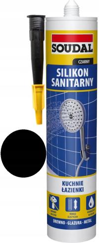 SOUDAL санитарный силикон 280 мл черный