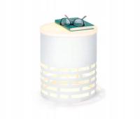 Lampa zewnętrzna LED okrągła biała