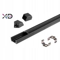 XD-FF300BB тонкий профиль 2m поверхностный профиль черный абажур черный