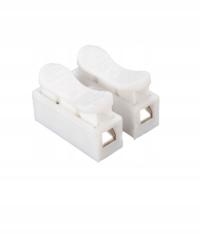 Kostka samozaciskowa 2PIN biała do kabli 0-250V