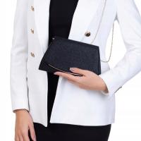 Визитная карточка маленькая вечерняя сумочка клатч цепочка блестящая элегантная