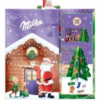 Milka адвент календарь большой стоя 3D 163g Рождество, Санта-Клаус