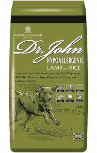 Сухой корм Dr John Lamb and Rice ягненок для собак с аллергией 15 кг