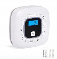 Czujnik Czadu Tlenku Węgla Detektor Gazu Ziemnego Czujka CERTYFIKOWANY LCD