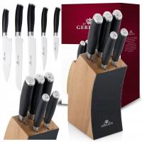 НАБОР КУХОННЫХ НОЖЕЙ GERLACH DECO BLACK / ИЗ НЕРЖАВЕЮЩЕЙ СТАЛИ