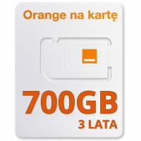 Internet Mobilny Orange LTE 4G 5G 700GB na 3 LATA Karta SIM do Routera