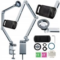 Uchwyt na telefon tablet magnetyczny ramię statyw do blatu / łóżka 360°