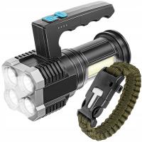 Супер мощный USB светодиодный фонарик тактический водонепроницаемый BRANSOTELA SURVIVAL 5IN1