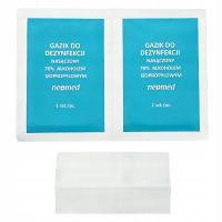 GAZIKI Z ALKOHOLEM DO DEZYNFEKCJI 10x6 cm 2 SZT. GAZIKI DEZYNFEKCYJNE