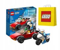 LEGO City 60392 Motocykl policyjny + torebka prezentowa