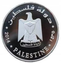Palestyna , Palestyński Orzeł , Moneta kolekcjonerska ,Posrebrzana