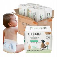 Pieluszki Dla dzieci hipoalergiczne Kit&Kin R3 6-10 kg 128sz ZAPAS