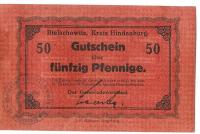Bielszowice 50 Pfennige 1917 Bielschowitz Kreis Hindenburg powiat Zabrze