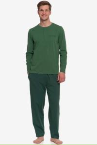 PIŻAMA MĘSKA DWUCZĘŚCIOWA BAWEŁNIANA ROZPINANA NA DŁUGI RĘKAW MORAJ