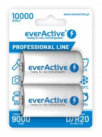 Никель-металл-гидридный аккумулятор (NiMH) Everactive D (R20) 10000 mAh 2 шт.