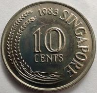 1405 - Singapur 10 centów, 1983