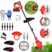 PODKASZARKA AKUMULATOROWA DO TRAWY KOSY PODKASZARKA OGRODOWA TELESKOPOWA Z OSTRZEM I KOŁEM